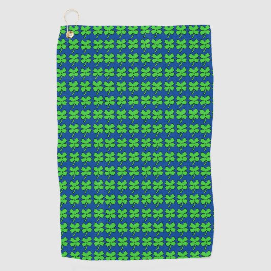 Vier lederen klevers uit St. Patrick's Day Lucky B Golfhanddoek (Voorkant)
