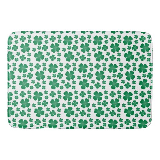 Vier lef Clover Pattern Groen Badmat (Voorkant)