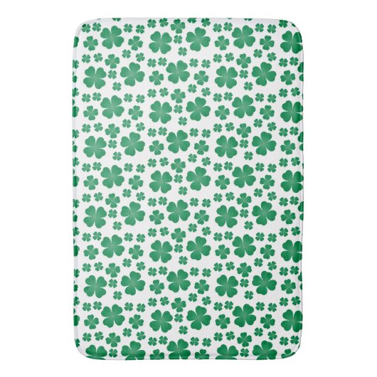 Vier lef Clover Pattern Groen Badmat (Voorkant Verticaal)