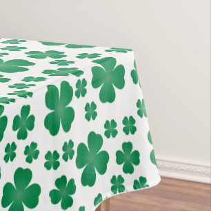 Vier lef Clover Pattern Groen Tafelkleed