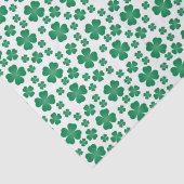 Vier lef Clover Pattern Groen Tissuepapier (Detail)