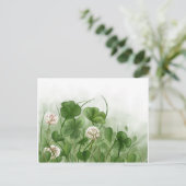 Vier lef-klaver briefkaart (Staand voorkant)