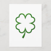 Vier lef-klaver briefkaart (Voorkant)