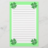 Vier lef-klaver briefpapier (Voorkant)