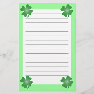 Vier lef-klaver briefpapier