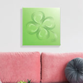 Vier lef-klaver canvas afdruk (Insitu (Woonkamer))