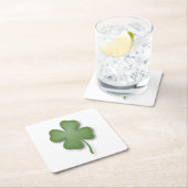 Vier lef-klaver kartonnen onderzetters (Insitu)