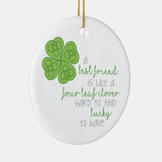 Vier lef-klaver keramisch ornament (Rechts)