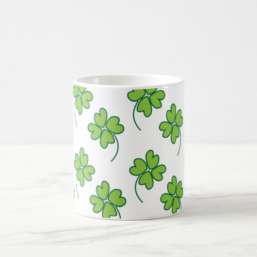 Vier lef-klaver koffiemok (Center)