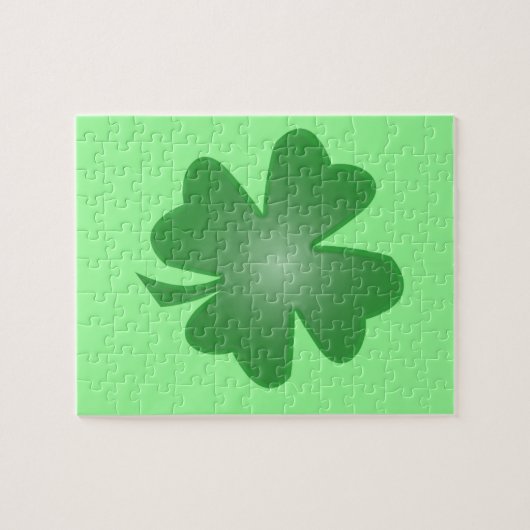 Vier lef-klaver legpuzzel (Horizontaal)