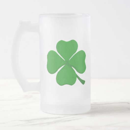 Vier lef-klaver matglas bierpul (Links)