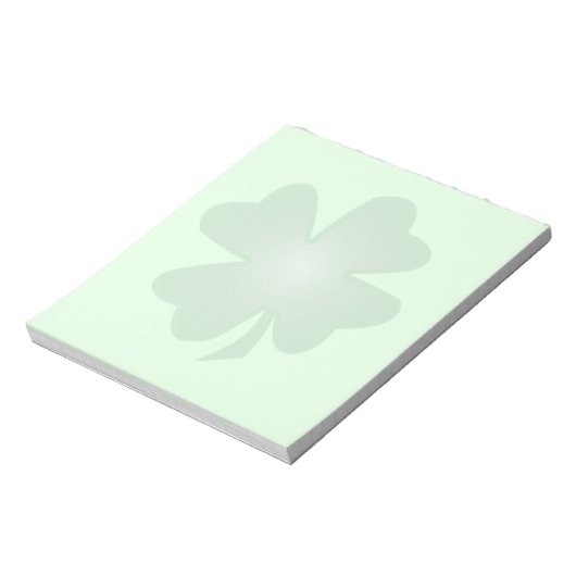 Vier lef-klaver notitieblok (Linkerzijde)