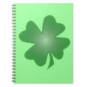 Vier lef-klaver notitieboek (Voorkant)