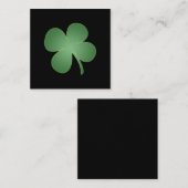 Vier lef-klaver notitiekaartje (Voorkant / Achterkant)