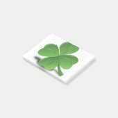 Vier lef-klaver post-it® notes (Schuin)