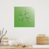 Vier lef-klaver poster (Keuken)