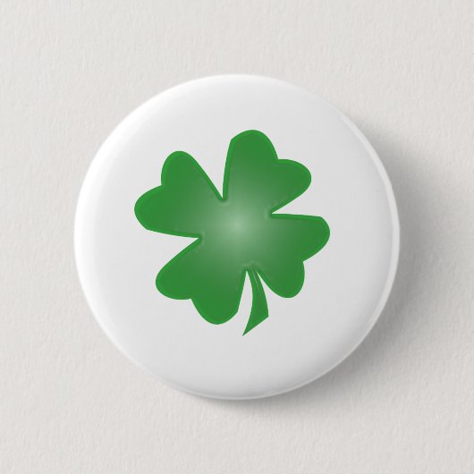 Vier lef-klaver ronde button 5,7 cm (Voorkant)