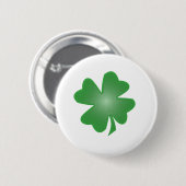 Vier lef-klaver ronde button 5,7 cm (Voorkant /achterkant)