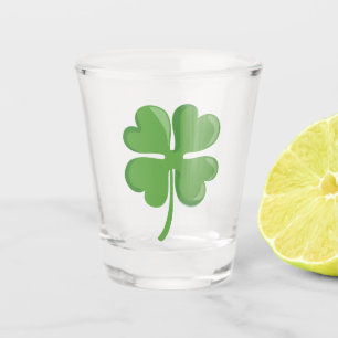 Vier lef-klaver shot glas