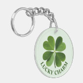 Vier lef-klaver sleutelhanger (Voorkant Links)