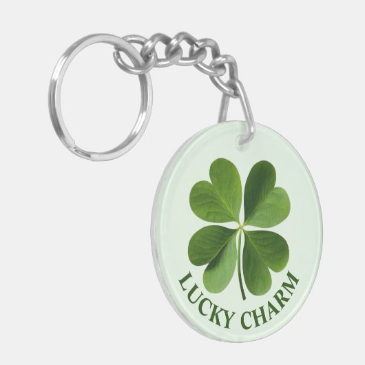 Vier lef-klaver sleutelhanger (Voorkant Links)