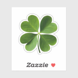 Vier lef-klaver sticker