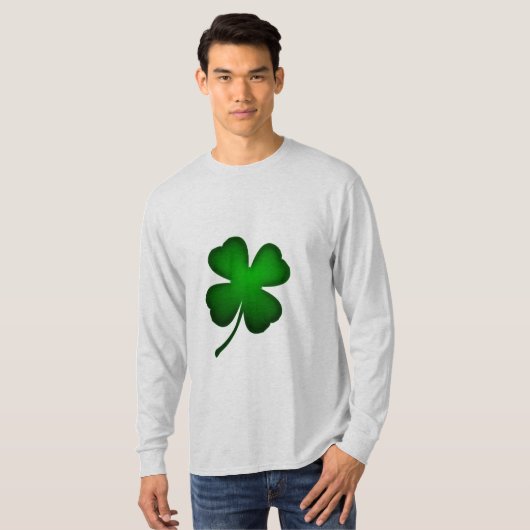 Vier lef-klaver t-shirt (Voorkant volledig)