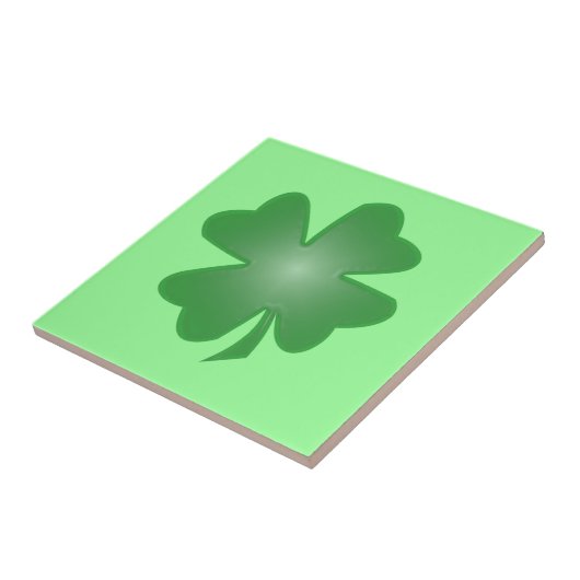 Vier lef-klaver tegeltje (Zijkant)