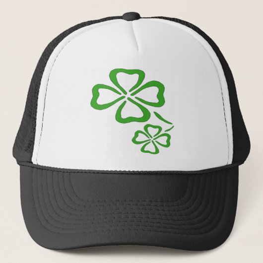 Vier lef-klaver trucker pet (Voorkant)