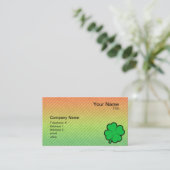 Vier lef-klaver visitekaartje (Staand voorkant)