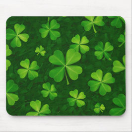 Vier lef-klaverpatronen muismat