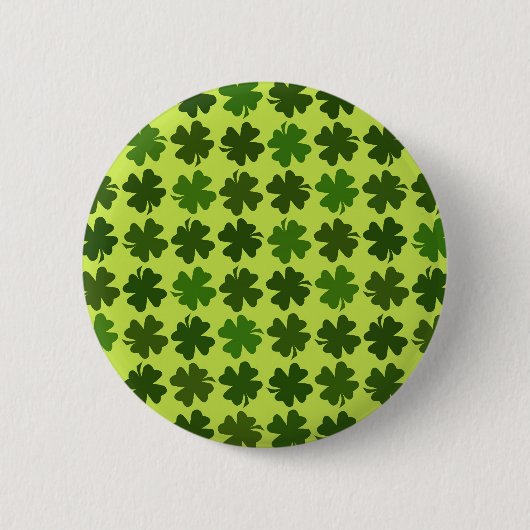 Vier lef-klaverpatronen ronde button 5,7 cm (Voorkant)