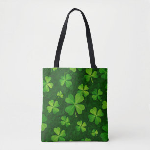Vier lef-klaverpatronen tote bag