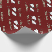 Vier Legs Good Funny Sheep Pun Cadeaupapier (Hoek)