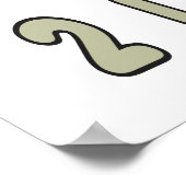 Vier Legs Good Funny Sheep Pun Poster (Hoek)