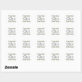 Vier Legs Good Funny Sheep Pun Ronde Sticker (Vel)