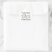 Vier Legs Good Funny Sheep Pun Ronde Sticker (Tas)