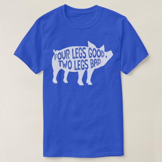 Vier Legs Good Two Legs Bad Pig Book Reference Ite T-shirt (Design voorkant)