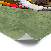 Vier lelijke honden hebben een uniek abstract post poster (Hoek)