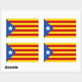 VIER "L'Estelada Blava" Catalaanse Onafhankelijkhe Rechthoekige Sticker (Vel)