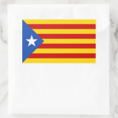 VIER "L'Estelada Blava" Catalaanse Onafhankelijkhe Rechthoekige Sticker (Tas)