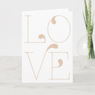 Vier letter woord liefde Valentijns Wenskaart Feestdagen Kaart