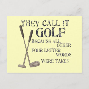 Vier Letter-woorden Briefkaart