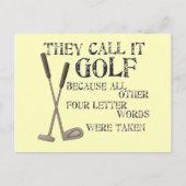 Vier Letter-woorden Briefkaart (Voorkant)