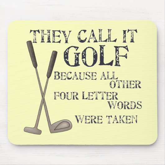 Vier Letter-woorden Muismat (Voorkant)