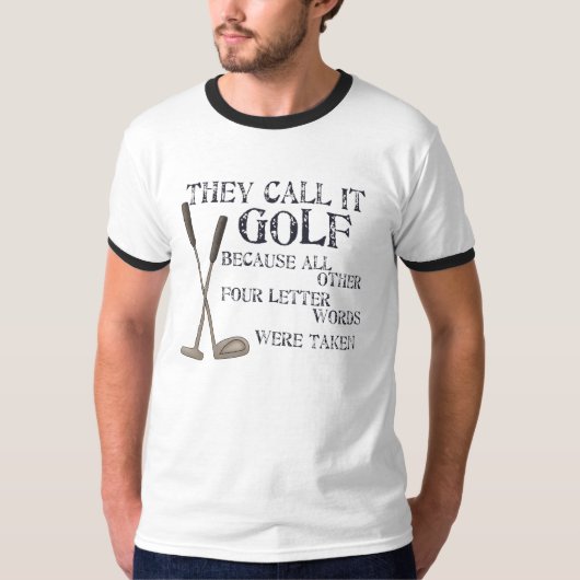 Vier Letter-woorden T-shirt (Voorkant)