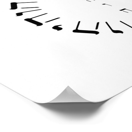 Vier letters Naam van God YHVH Poster (Hoek)