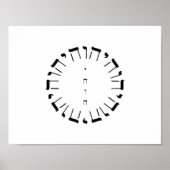 Vier letters Naam van God YHVH Poster (Voorkant)