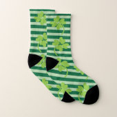 Vier leve Lucky Clover St Patricks Day Pattern Sokken (Paar)