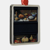 Vier levens van voedsel en fruit metalen ornament (Rechts)